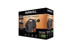 Duracell 900 Peak Amp Portable Emergency Jumpstarter with Compressor - Universal