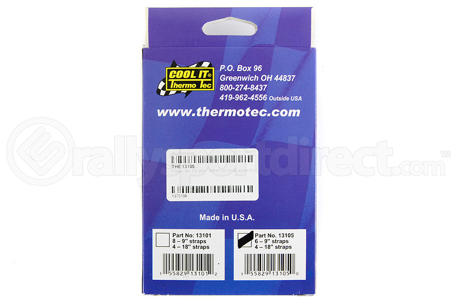 Thermo Tec Snap Strap Kit V6 9in (QTY 6) / 18in (QTY4) (Part Number: 13105) Thermo Tec Snap Strap Kit V6 9in (QTY 6) / 18in (QTY4) (Part Number: )