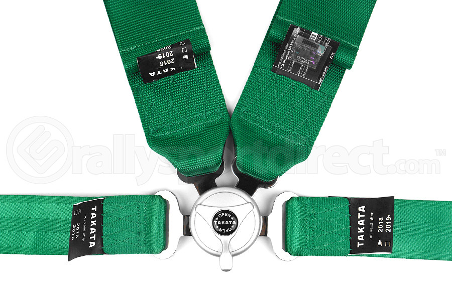 Takata Race 4 4-Point Harness Green Bolt-On (Part Number: 71001-H2) Takata Race 4 4-Point Harness Green Bolt-On (Part Number: )