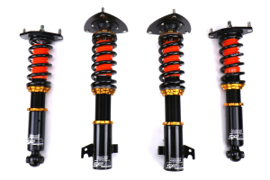 SF Racing Sport Coilovers w/ Front and Rear Rubber Mounts 10K/6K Springs - Subaru Forester 2009 - 2013