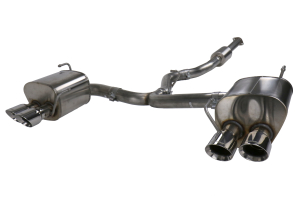 Corsa 3in Cat Back Exhaust System W Polished Tips Subaru Base