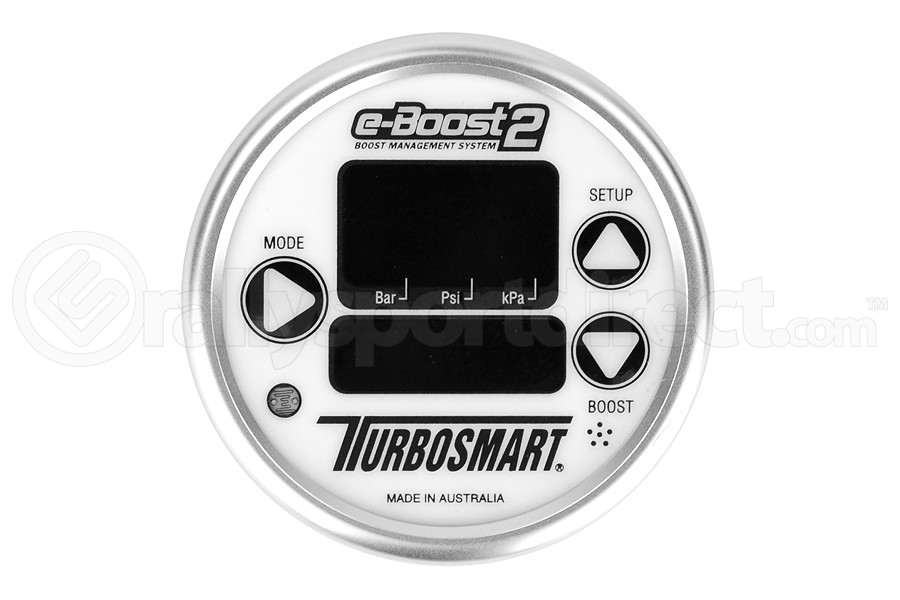 Turbosmart e-Boost2 60psi 60mm (White Face Silver Bezel) (Part Number: TS-0301-1001) Turbosmart e-Boost2 60psi 60mm (White Face Silver Bezel) (Part Number: )