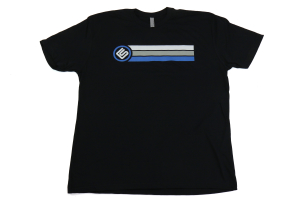 RallySport Direct Stripes Black Premium T-Shirt - Universal