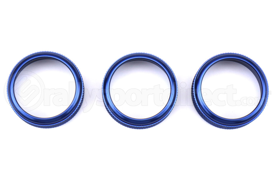 SubiSpeed Climate Control Knob Covers Blue - Subaru Models (inc. 2015+ WRX / 2014+ Forester)