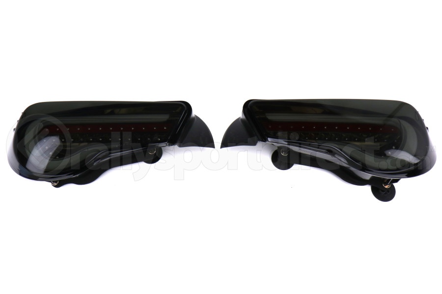OLM VL Style Sequential Tail Lights Black / Smoke / Gold - Scion FR-S 2013-2016 / Subaru BRZ 2013+ / Toyota 86 2017+
