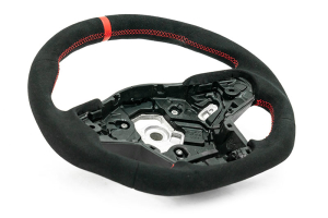 OLM Alcantara Pro Steering Wheel Alcantara with Red Stripe - Toyota Supra 2020+