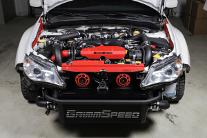 Grimmspeed Front Mount Intercooler Kit Black Core w/ Black Piping - Subaru WRX 2008-2014