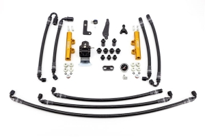 IAG PTFE Flex Fuel System Kit w/ Lines, FPR, Fuel Rails - Subaru WRX 2008 - 2014 / STI 2008 - 2020