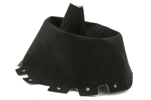 AutoStyled Black Microsuede Shift Boot w/ Red Stitching Standard Shifter - Subaru WRX 2009-2014