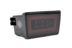 OLM V3 F1 Rear Brake Light Smoked Lens / Gloss Black Base / Red Bar - Subaru Models (inc. 2015+ WRX / STI)