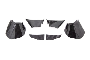 OLM LE Dry Carbon Fiber Lower Mirror Mount Cover - Subaru Models (inc. 2015-2021 WRX / STI / 2015-2017 Crosstrek)