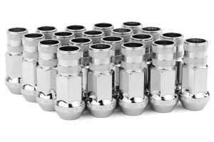 Gorilla Forged Steel Racing Lug Nuts Chrome Open Ended 12x1.25 - Universal