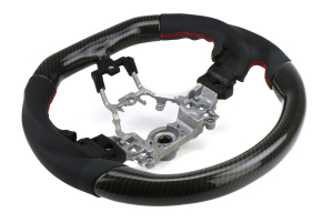 OLM Carbon Pro Leather Steering Wheel - Subaru WRX / STI 2015+