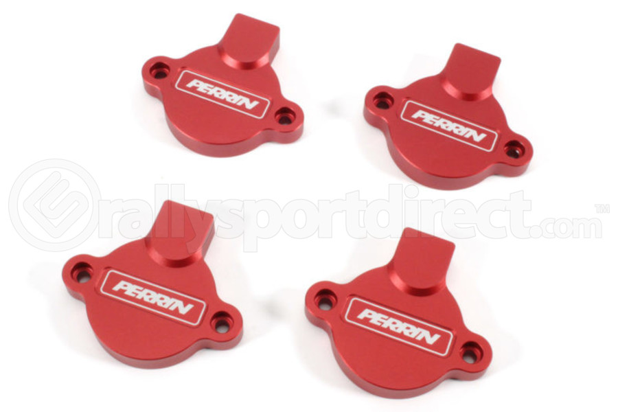 Perrin Red Cam Solenoid Covers - 2015+ Subaru WRX