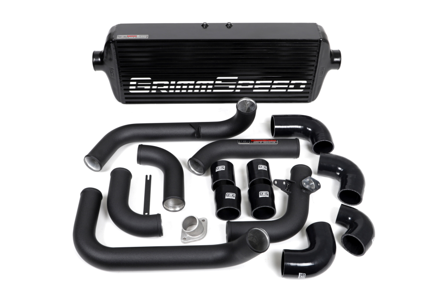 Grimmspeed Front Mount Intercooler Kit Black Core w/ Black Piping - Subaru WRX 2008-2014