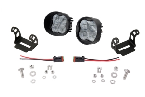 Diode Dynamics SS3 Pod Max Angled Fog Light Kit White - Universal