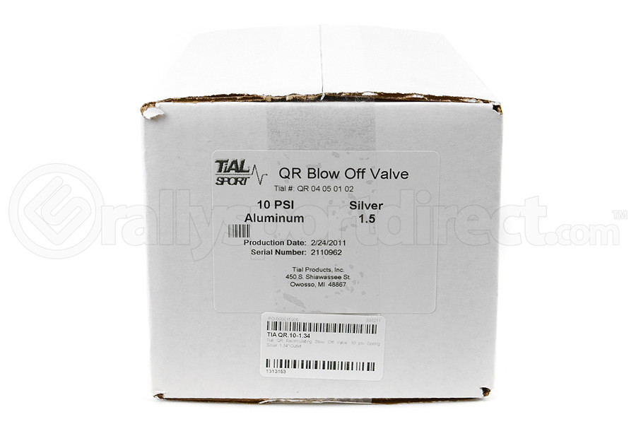 Tial QR Recirculating Blow Off Valve 10psi Spring Silver 1.34in Outlet (Part Number: QR.10-1.34) Tial QR Recirculating Blow Off Valve 10psi Spring Silver 1.34in Outlet (Part Number: )
