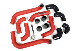 Grimmspeed Front Mount Intercooler Kit w/Red Piping - Subaru WRX 2008-2014