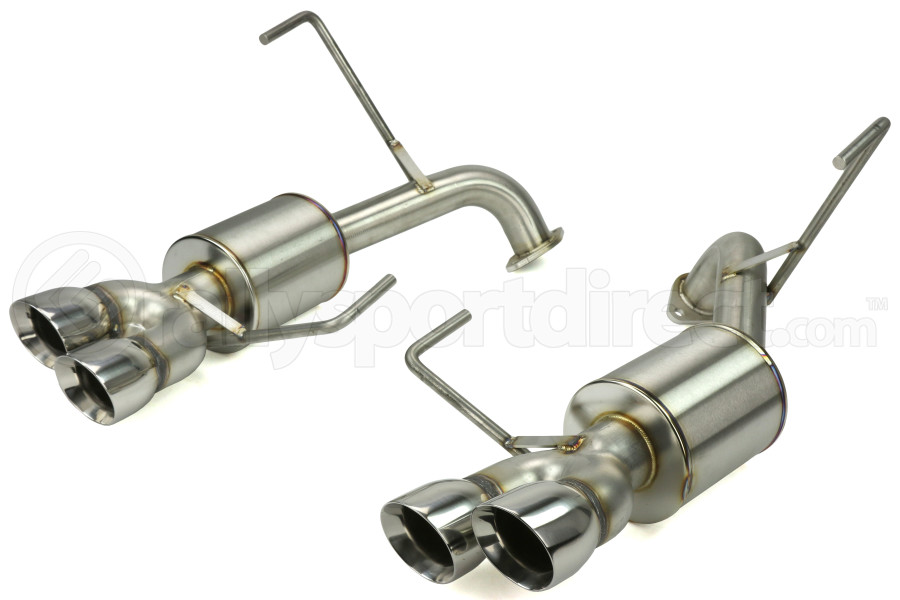 Nameless Performance 3in Quad Exit Axle Back Exhaust Polished