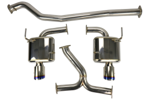 Remark Cat Back Exhaust w/ Burnt Stainless Steel Tip Cover - Subaru WRX/STI 2015+