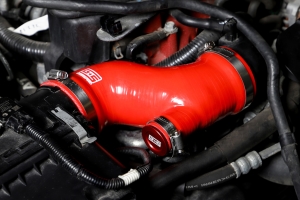 GrimmSpeedPost MAF Hose Kit Red w/ OEM Sound Generator Tube - Subaru STI 2015-2017