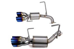 Nameless Performance Axle Back Quad Exit Exhaust w/ 5in Mufflers and Burnt Tips - Subaru STI 2019-2020