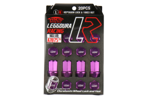 KICS Leggdura Racing Lug Nuts Purple M12X1.25 - Universal