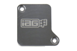 IAG MAF Sensor Block Off Plate Silver - Subaru Models (inc. 2002-2007