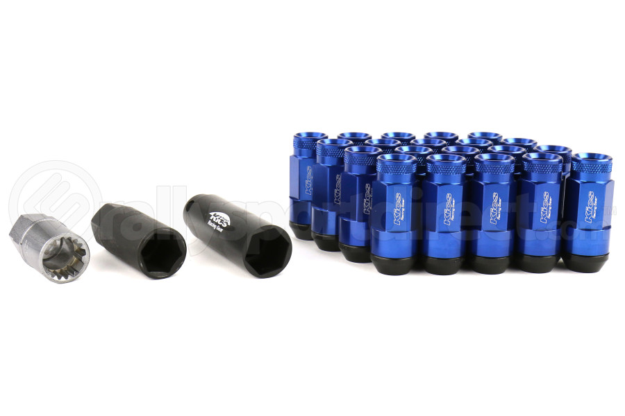 Kics Leggdura Racing Shell Type Lug Nut Set 53mm Openend Look 12x125 Blue Subaru Limited 2014 Wrl5313u Rallysport Direct