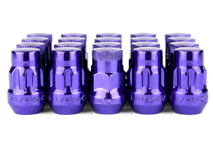 Muteki SR35 16+4 Closed Ended Chrome Purple Lug Nuts 35mm 12x1.25 - Universal