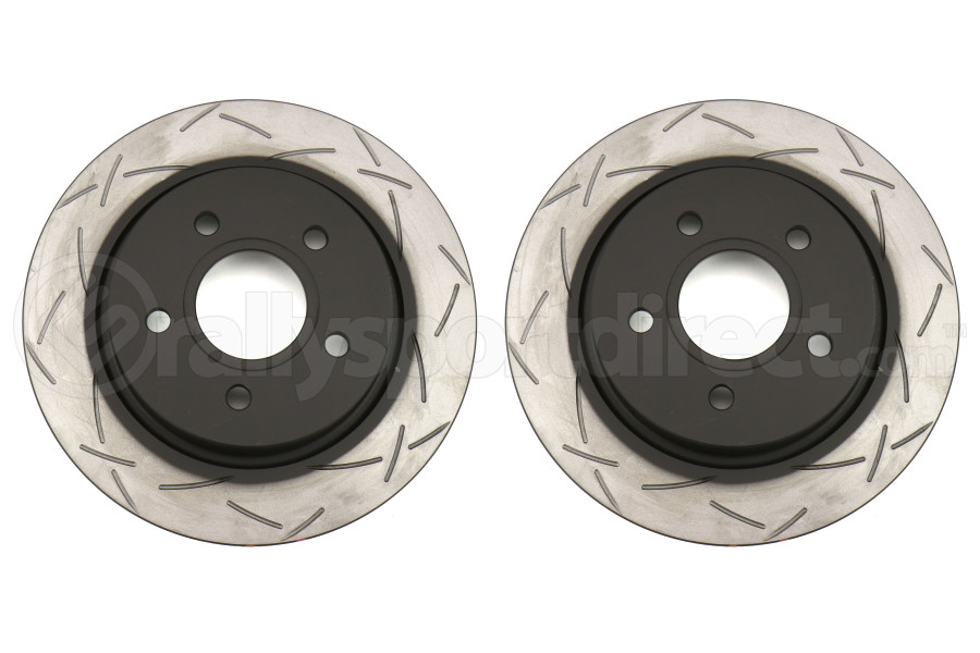 DBA T3 4000 Series T-Slotted Uni-Directional Rear Rotor Pair - Ford Focus ST 2013 - 2016