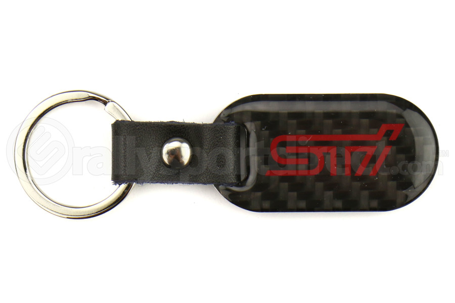 Subaru OEM STi Keychain Carbon Fiber - Universal