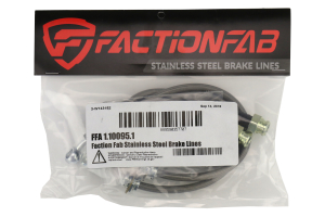 FactionFab Rear Stainless Steel Brake Lines - Subaru WRX 2002-2007
