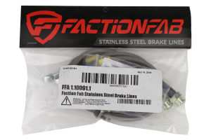 FactionFab Front Stainless Steel Brake Lines - Subaru Models (inc. 2008-2017 STI / 2008+ WRX)