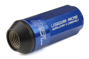 KICS Leggdura Racing Shell Type Lug Nut Set 53mm Closed-End Look 12X1.25 Blue - Universal