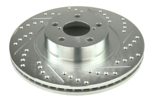 Stoptech C-Tek Sport Drilled and Slotted Front Rotor Pair - Subaru Models (inc. 2009-2014 WRX)