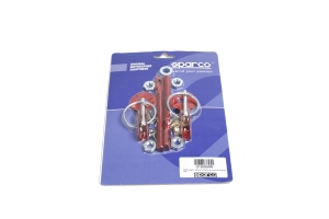 Sparco Hood Pins Red Tuning - Universal