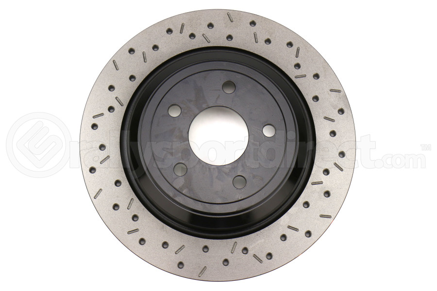 DBA XS 4000 Series Drilled and Slotted Rear Rotor Ford RS 20162017 42969BLKXS Rallysport