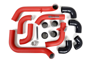 Grimmspeed Front Mount Intercooler Kit Black Core w/ Red Piping - Subaru WRX 2008-2014