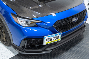 OLM S Style Matte Blk Front Lip - Subaru WRX 2022+