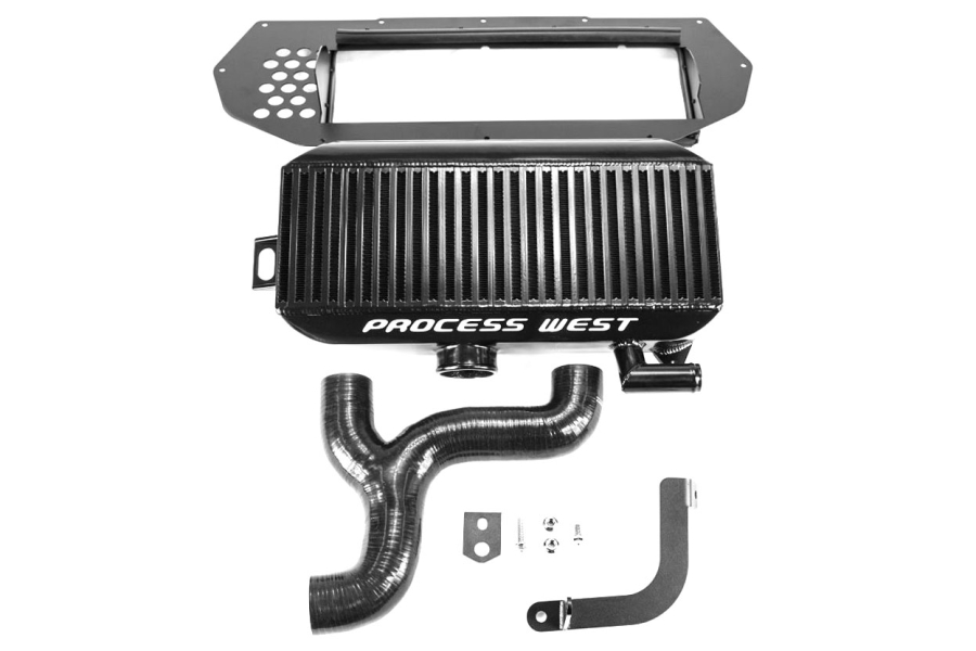 Process West JDM Top Mount Intercooler Kit Black PWTMIC01B