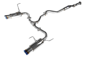 Invidia N1 Cat Back Exhaust Titanium Tips - Subaru WRX Sedan 2008-2014 / STI Sedan 2011-2014 / Forester XT 2009-2014