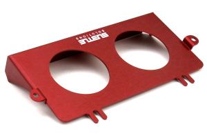 Subtle Solutions Dual 52mm Ashtray Gauge Bezel Red - Subaru Models (inc. 2005-2007 WRX/STi)
