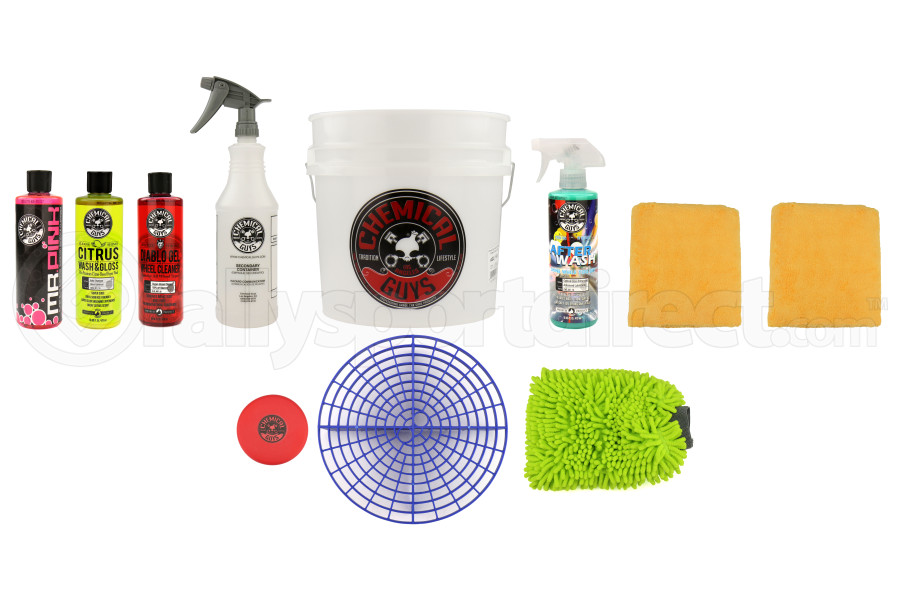 Chemical Guys Best Car Wash Bucket Kit 11pc Blue HOL121BLRallysport