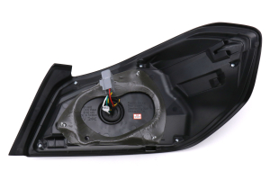 Spec-D Sequential LED Tail Lights Glossy Black Housing w/ Smoked Lens and White LED Bar - Subaru WRX / STI 2015 - 2020