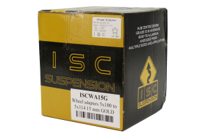 ISC Suspension 5x100 to 5x114.3 15mm Wheel Adapters Gold - Subaru Models (inc. 2002-2014 WRX)