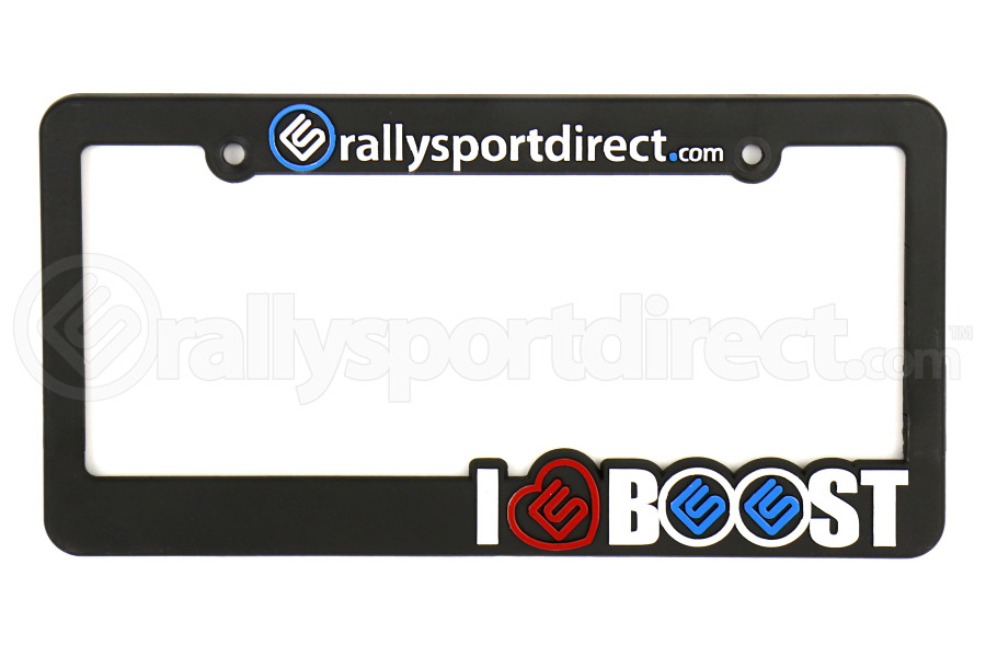 RallySport Direct I Love Boost License Plate Frame 10007Rallysport