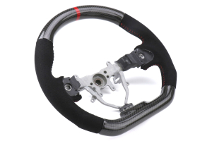 FactionFab Steering Wheel Carbon and Suede - Subaru WRX / STI 2008 - 2014