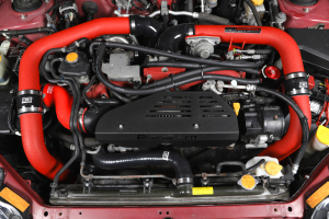 GrimmSpeed Front Mount Intercooler Kit w/ Red Piping - Subaru STI 2008-2014