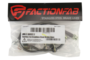 FactionFab Front Stainless Steel Brake Lines - Scion FR-S 2013-2016 / Subaru BRZ 2013+ / Toyota 86 2017+